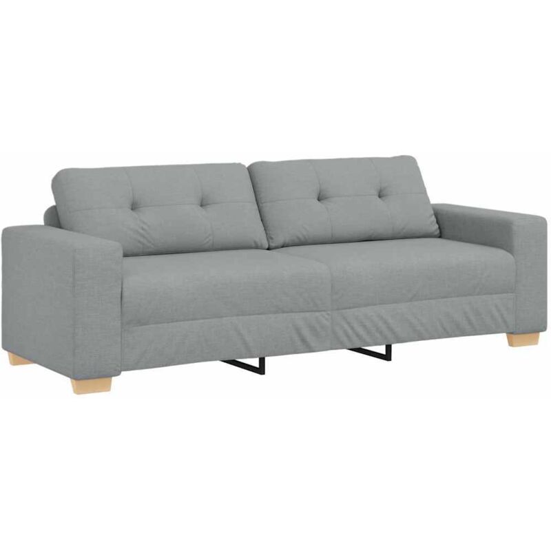 3-sitzer-sofa Hellgrau 180 Cm Stoff Vidaxl