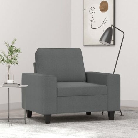Sessel Dunkelgrau 60 cm Stoff vidaXL