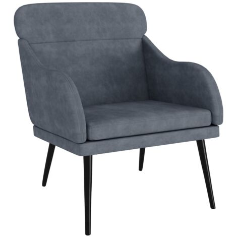 Sessel Dunkelgrau 63x76x80 cm Samt vidaXL