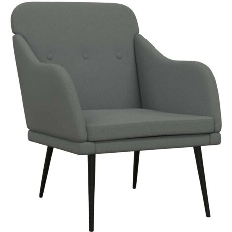 Sessel Dunkelgrau 63x76x80 cm Stoff vidaXL