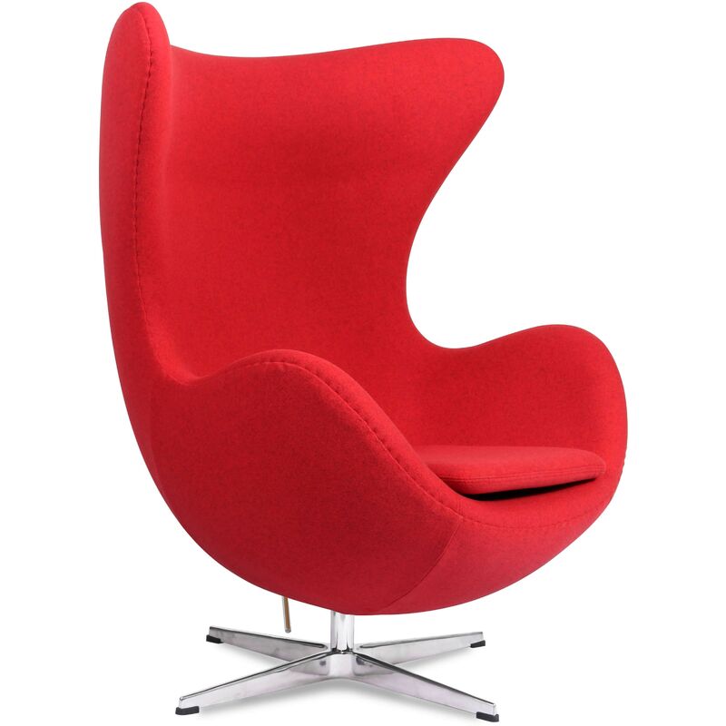 Sessel Egg Chair HQ in Kaschmir | Rot - Rot