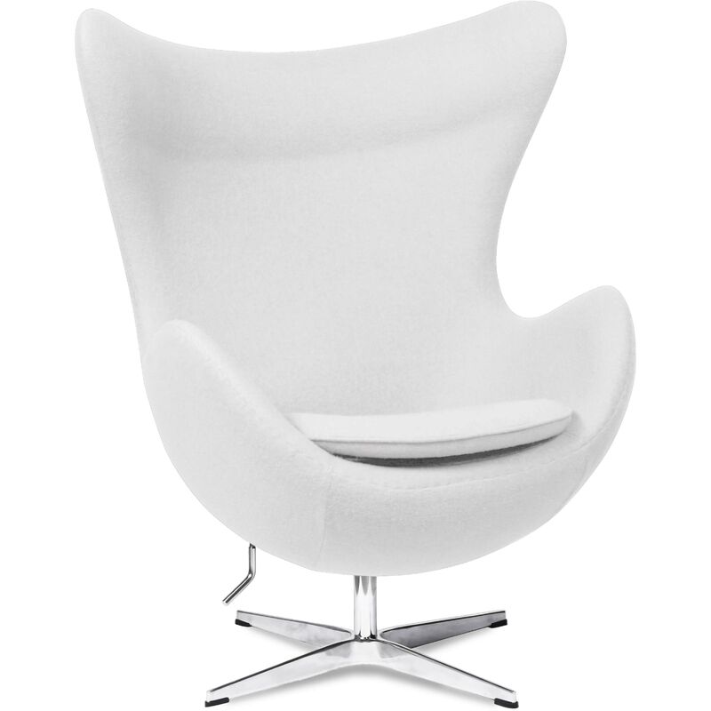 Sessel Egg Chair HQ in Kaschmir | Weiss - Weiss