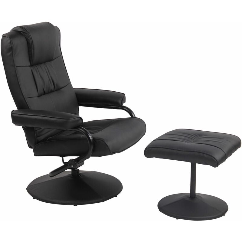 

CLP - Sessel Ennis mit Fußhocker Negro