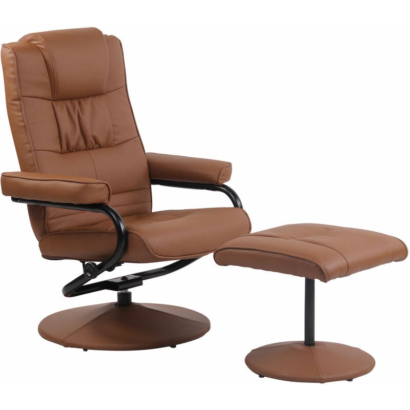 

CLP - Sessel Ennis mit Fußhocker Marrón claro