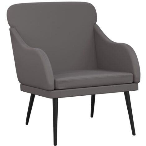Sessel Grau 63x76x80 cm Kunstleder vidaXL