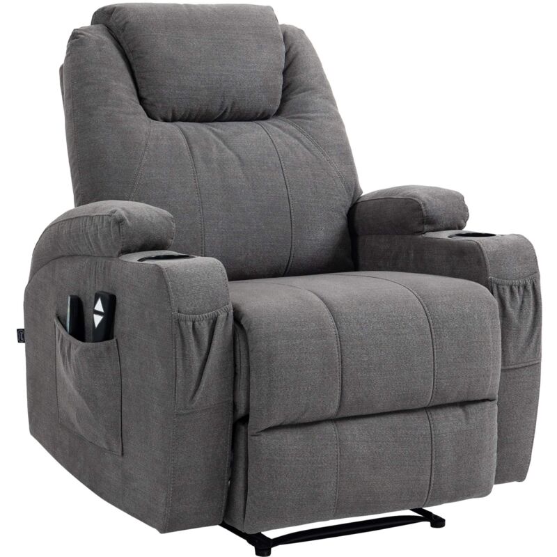 Clp Sessel Hepler Mit Massagefunktion Stoff Grau