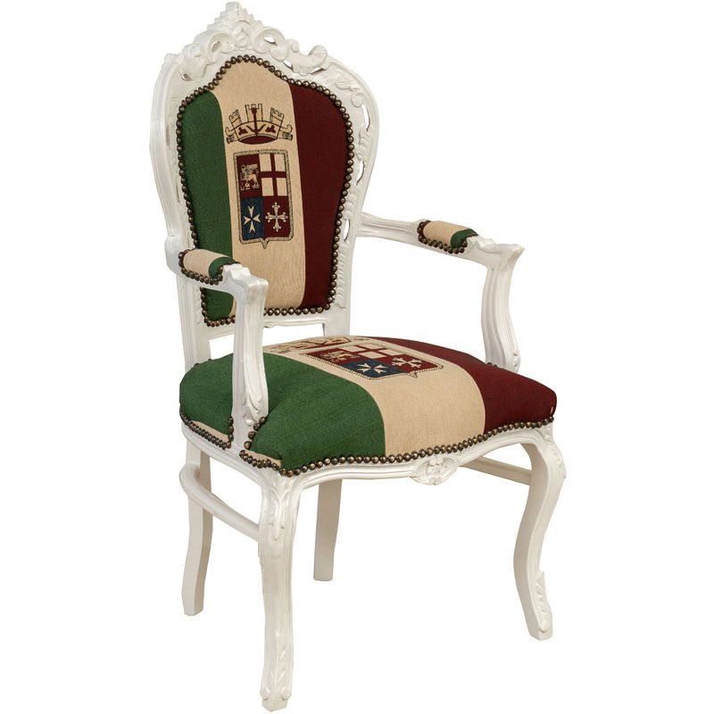 Biscottini - Sessel im französischen Louis XVI-Stil aus massivem Buchenholz