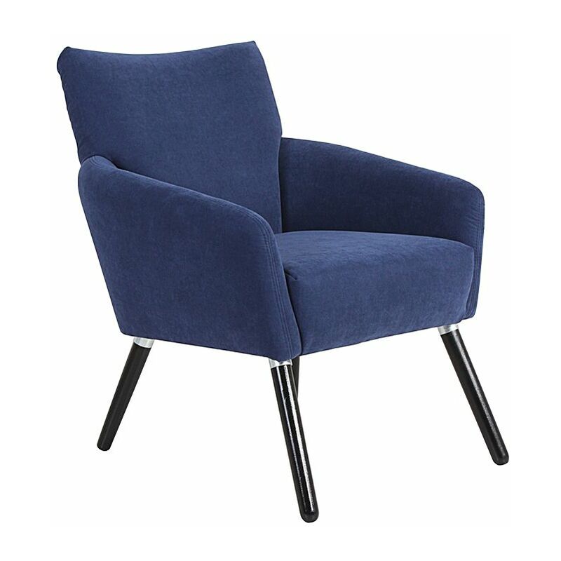 Max Winzer - Sessel JÖRN-23 Veloursstoff Farbe blau Sitzhärte mittel B: 65cm T: 73cm H: 84cm