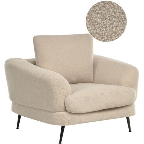 Sessel KJAER Bouclé Hellbeige