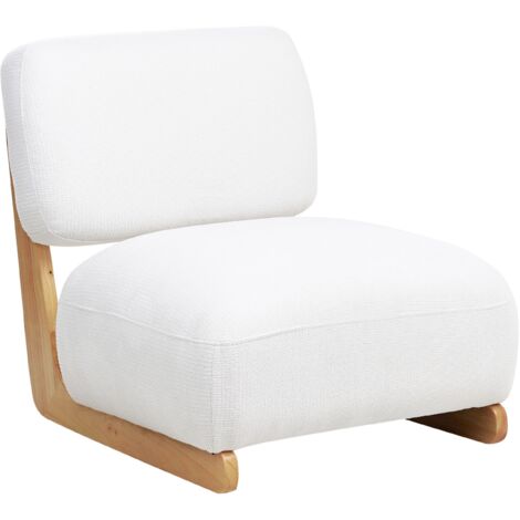Sessel KOKKOLA Stoff Cremeweiß