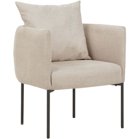 Sessel MALMOS Stoff Hellbeige