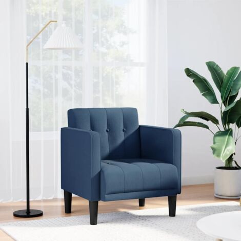 Sessel mit Armlehnen Blau 53 cm Stoff vidaXL