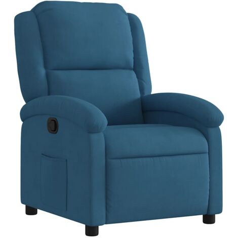 Sessel mit Neigefunktion in Blau