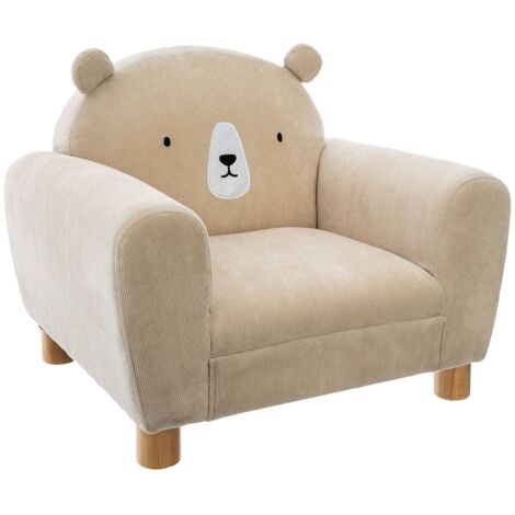 Sessel mit Rückenlehne BÄR, beige