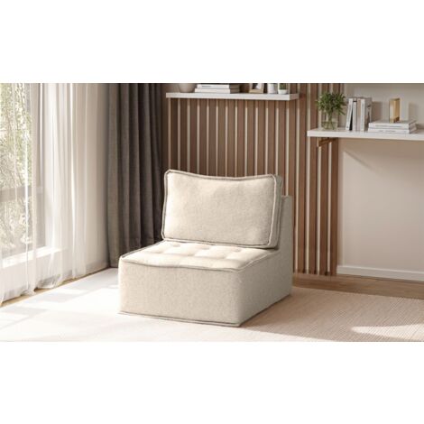 Sessel SANDE 1-Sitzer Modul Stoff Alpine Beige