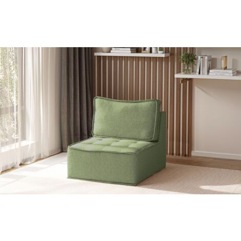 Sessel SANDE 1-Sitzer Modul Stoff Alpine Hellgrün