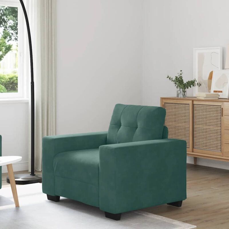 Sessel Dunkelgrün 60 Cm Samt Vidaxl