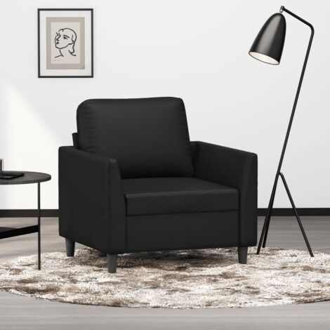 Sessel Schwarz 60 cm Kunstleder vidaXL