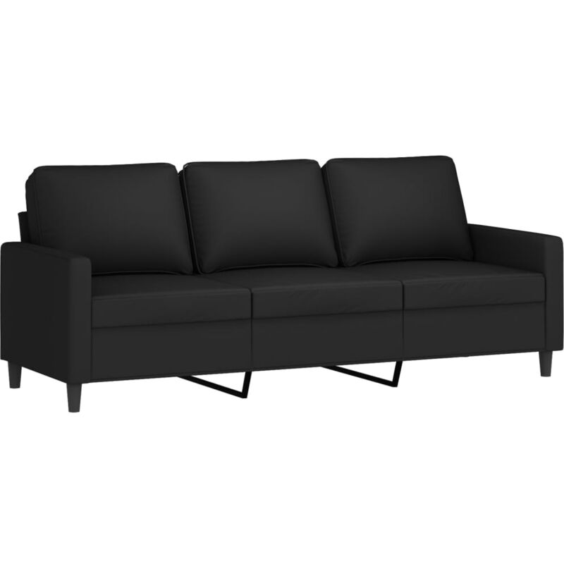 3-sitzer-sofa Schwarz 180 Cm Samt Vidaxl