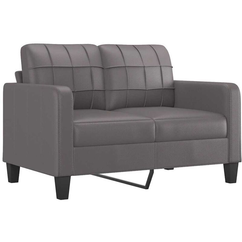 2-sitzer-sofa Grau 120 Cm Kunstleder - Vidaxl