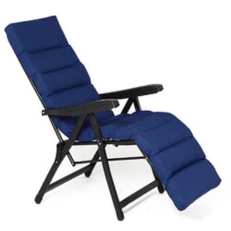 SESSEL STUHL 6 POSITIONEN MIT FUSSSTÜTZE MEER STRAND SCHWIMMBAD