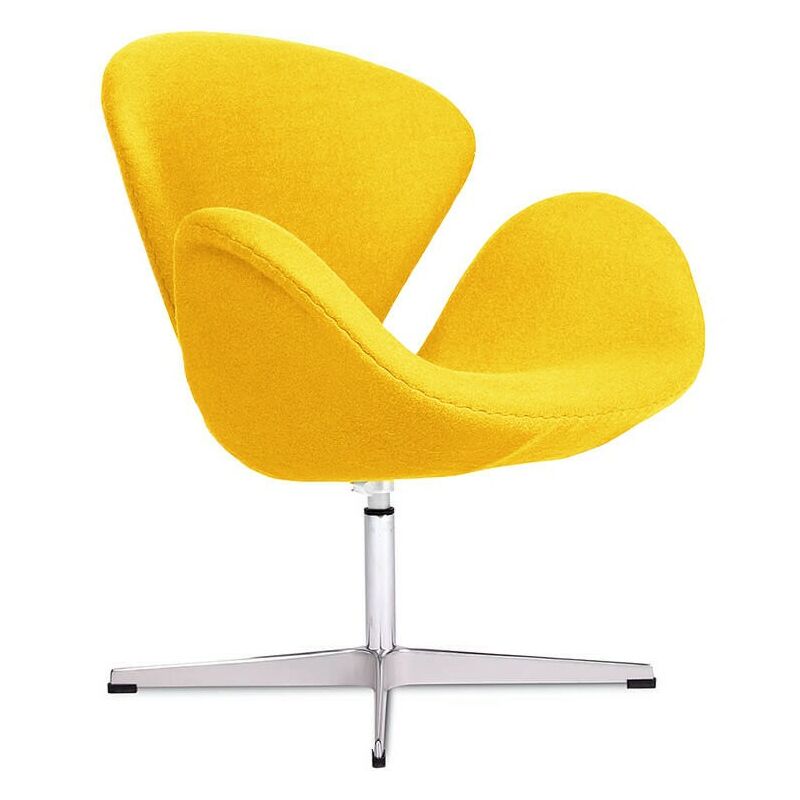 Sessel Swan Chair HQ in Kaschmir | Gelb - Gelb