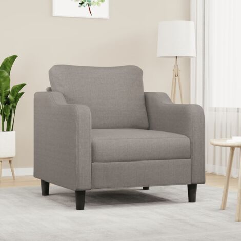Sessel Taupe 60 cm Stoff vidaXL