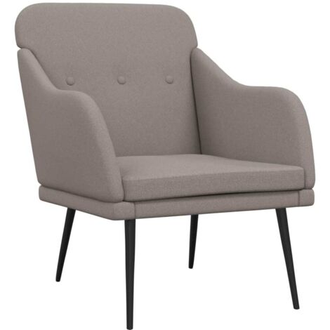 Sessel Taupe 63x76x80 cm Stoff vidaXL