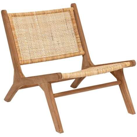 Sessel Timor - Teakholz und Rattan