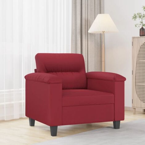 Sessel Weinrot 60 cm Kunstleder vidaXL