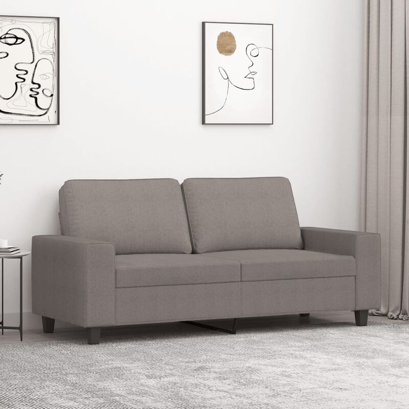 2-sitzer-sofa Taupe 140 Cm Stoff Vidaxl