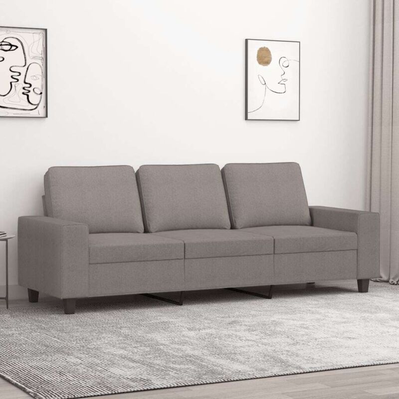 3-sitzer-sofa Taupe 180 Cm Stoff Vidaxl 258514