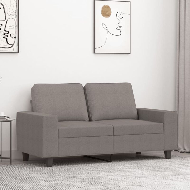 2-sitzer-sofa Taupe 120 Cm Stoff Vidaxl