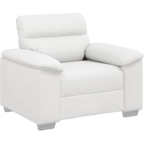 Sessel Weiß 60 cm Kunstleder vidaXL