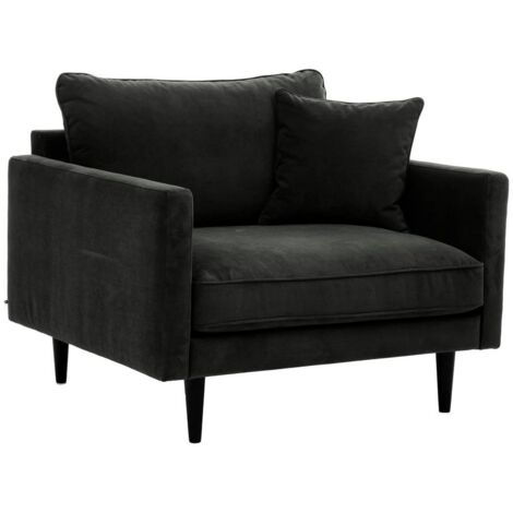 Sessel XL Candice - Samt - grau