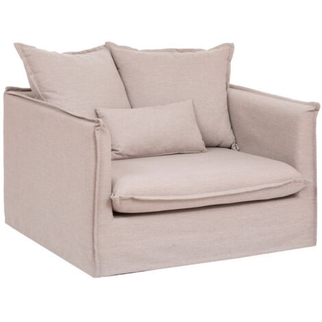 Sessel XL Odilon - Samt - beige