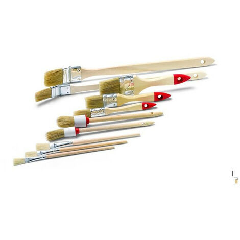 SET 10 BROSSES SOIE BLANCHE