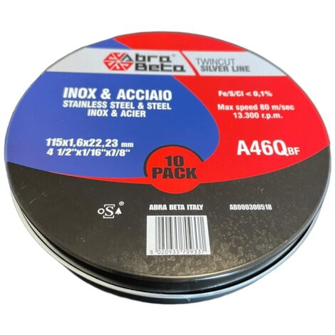 Set 10 dischi Beta 115x1x22,23mm
