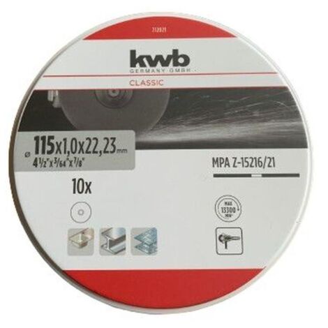 Set 10 dischi da taglio smerigliatrice 115 mm in acciaio inox