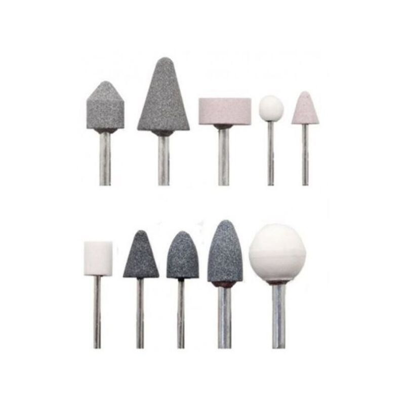Image of Trade Shop - Set 10 Frese Kit Accessori Per Mini Trapano Smerigliatrice Metallo Dremel