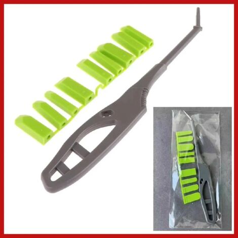 Set 10 grattoirs multifonction silicone  Angle colle à verre  Élimine résidus  Outils couturière multi-angles  Pour vitrerie et bricolage