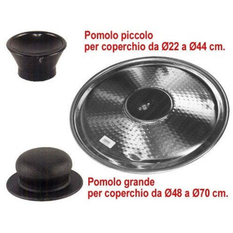 Set 10 pomoli piccoli con vite per coperchi – Compatibili con Ø20–44 cm – Facili da installare