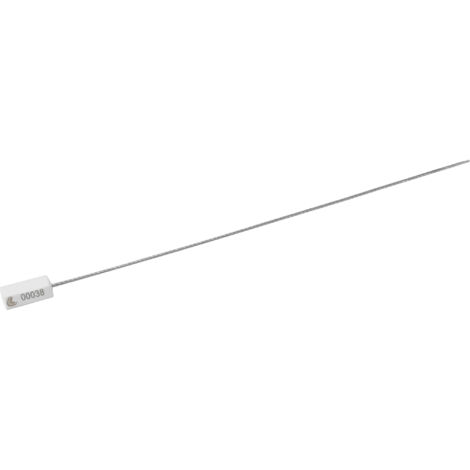 Set 10 Sigilli di sicurezza, testa in abs, cavo acciaio