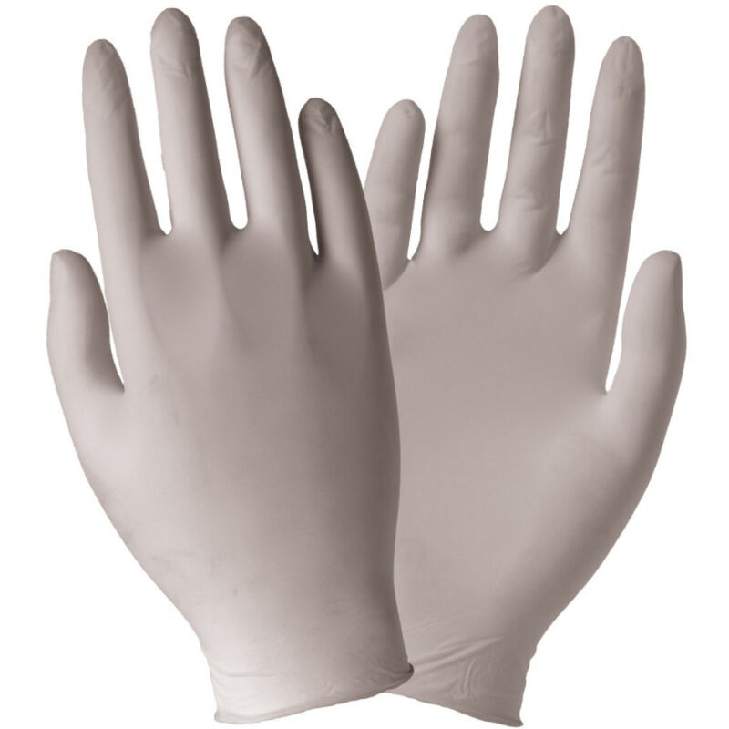 Set 100 Pezzi Guanti Lattice Monouso Polvere Taglia s Small 6/6.5 Skin Latex - - Trade Shop Traesio