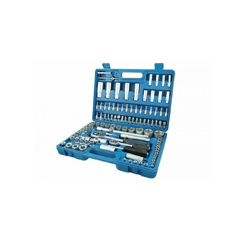 Image of Set 108 pezzi chiave chiavi a bussola valigetta cricchetto kit utensili inserti