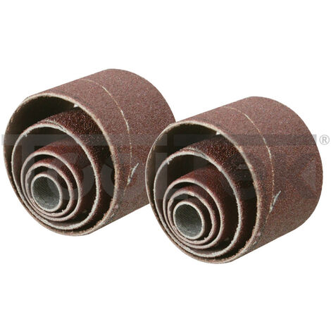 SET 10pz MANICOTTI MANICHE RULLI CARTA VETRO VETRATA LEVIGATURA SILV 675076