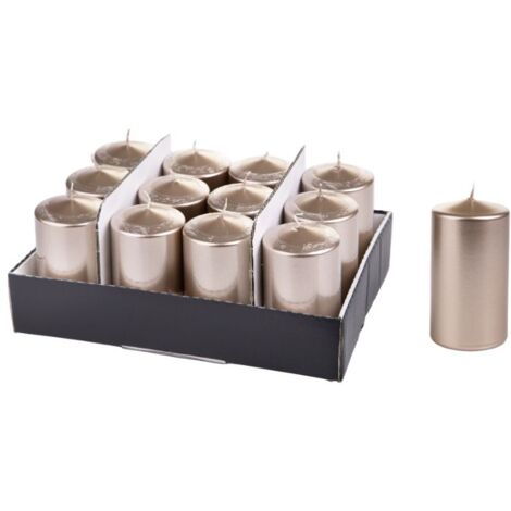 Set 12 Candele Decorative 42 Ore in Cera