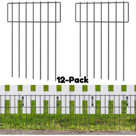 Set 12 Recinzioni da giardino decorative 43x33 cm – Per cani e conigli