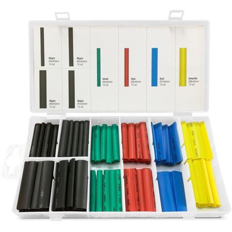 Set 120 fundas termorretráctiles onlex colores surtidos