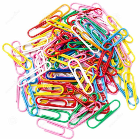 Set 120 Pièces Trombones Colorés école Bureau Documents Enfants